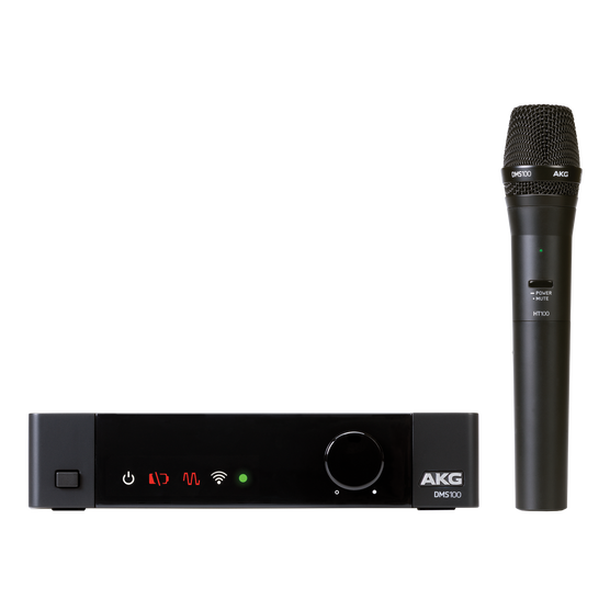 DMS100 Microphone Set - Black - Digital wireless microphone system - Hero